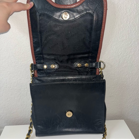 Botkier Lucy Black and Brown Leather Women's Crossbody Bag - Picture 4 of 8